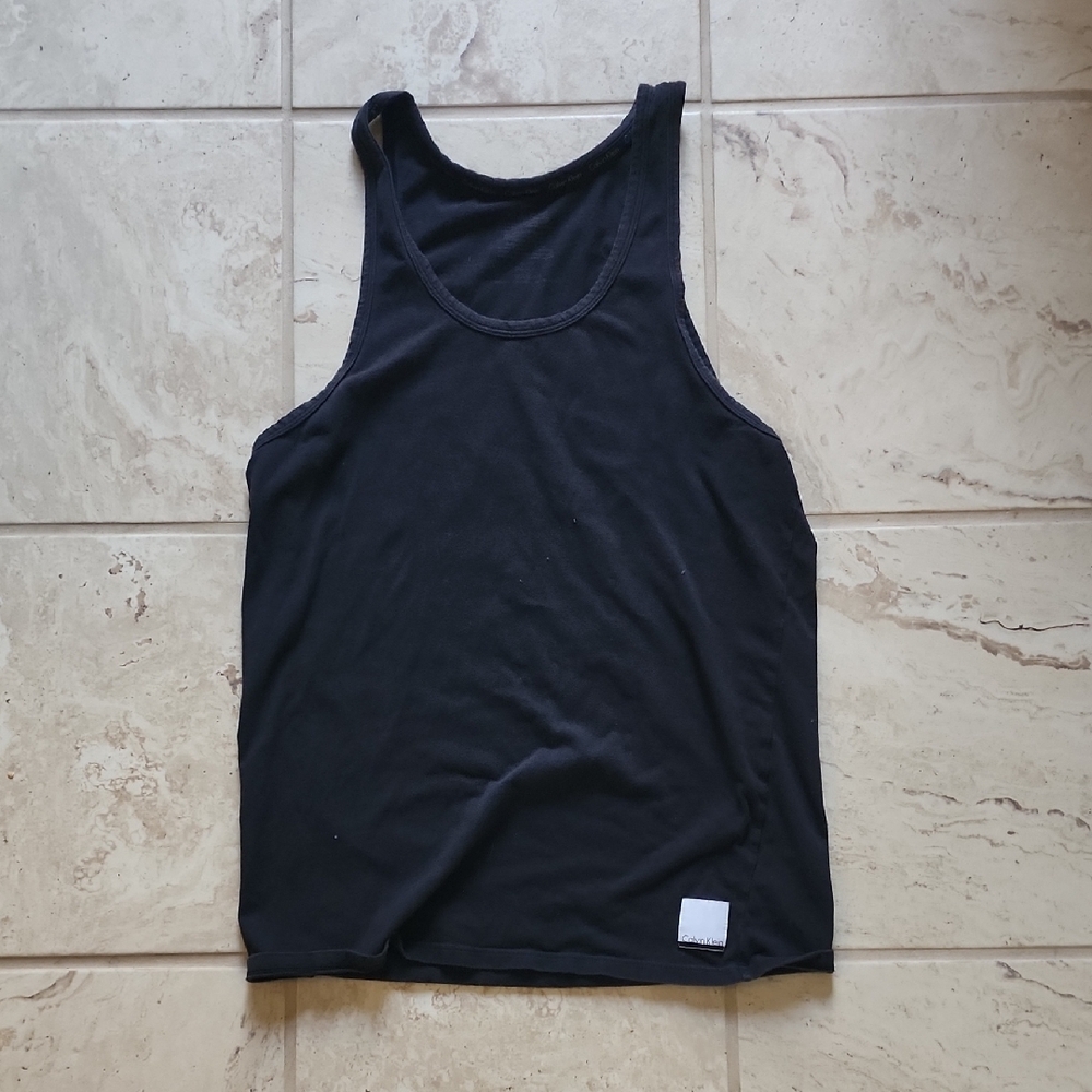 Calvin Klein Mens Small Black Tank Top